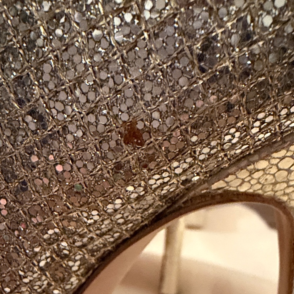 Jimmy Choo Sparkling Gold Heels - Picture 7 of 12